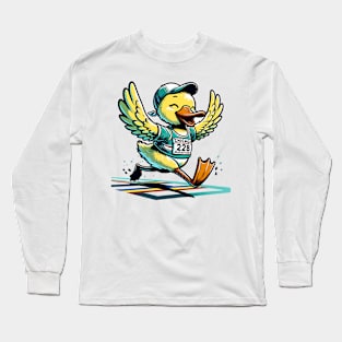 Marathon Duck: Quack the Track Long Sleeve T-Shirt